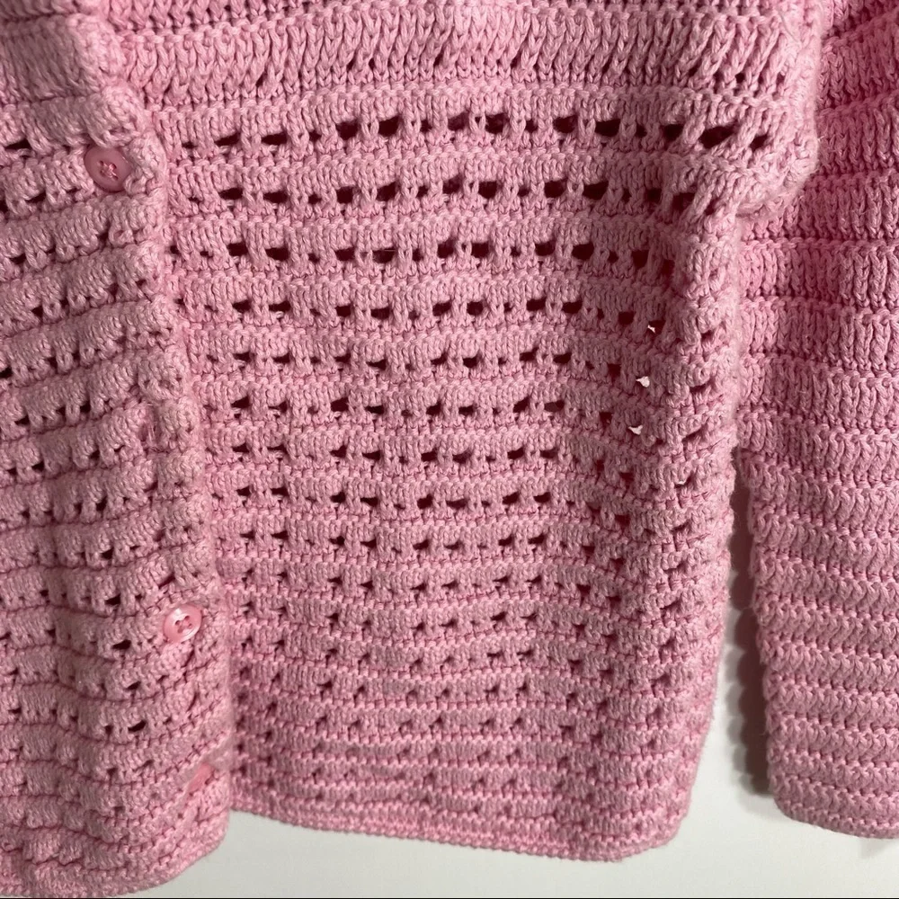 Gymboree Knit Cardigan Poncho Embroidered Flower 4T Girls Toddler Pink